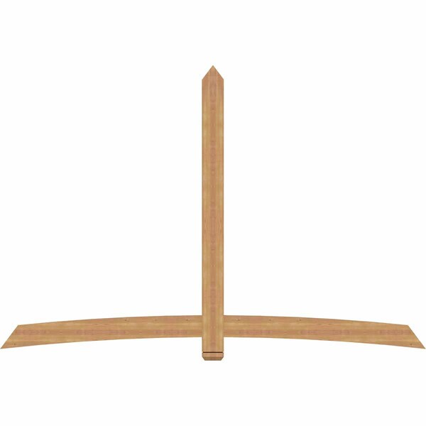 Ekena Millwork Bellingham Timber Gable Bracket, Western Red Cedar, 108"W x 72"H x 1 1/2"D x 5 1/2"F, 16/12 Pitch GBW108X72X0206BEL00SWR - main
